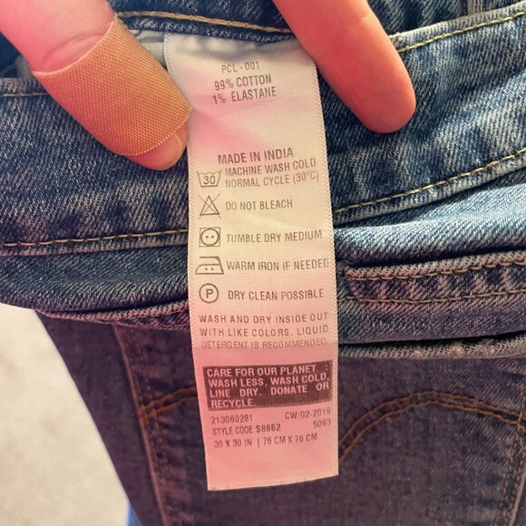 Levi's | Blue Medium Wash Distressed 711 Skinny Jeans 30 (Short) - Picture 5 of 5